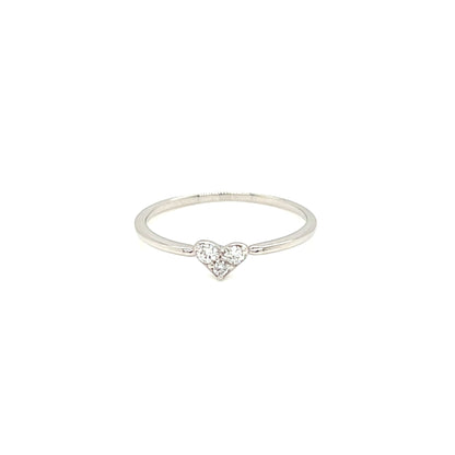 Pinky 3 Dia Heart N Ring 0.05ct - JMW Jewelry Wholesale