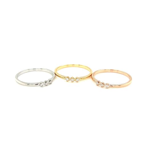 Pinky 3 Dia Ring 0.03ct - JMW Jewelry Wholesale