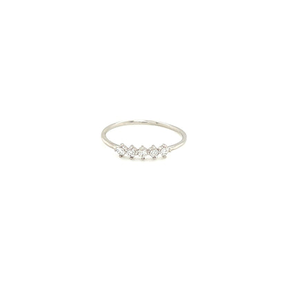 Pinky 5 dia Rhombus Ring 0.1ct - JMW Jewelry Wholesale