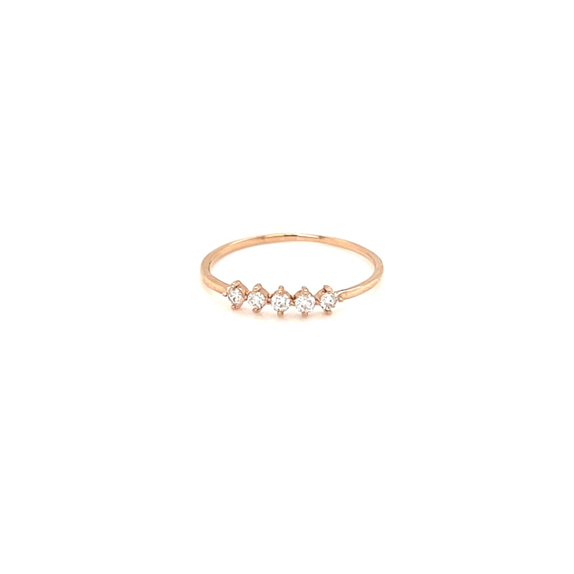 Pinky 5 dia Rhombus Ring 0.1ct - JMW Jewelry Wholesale