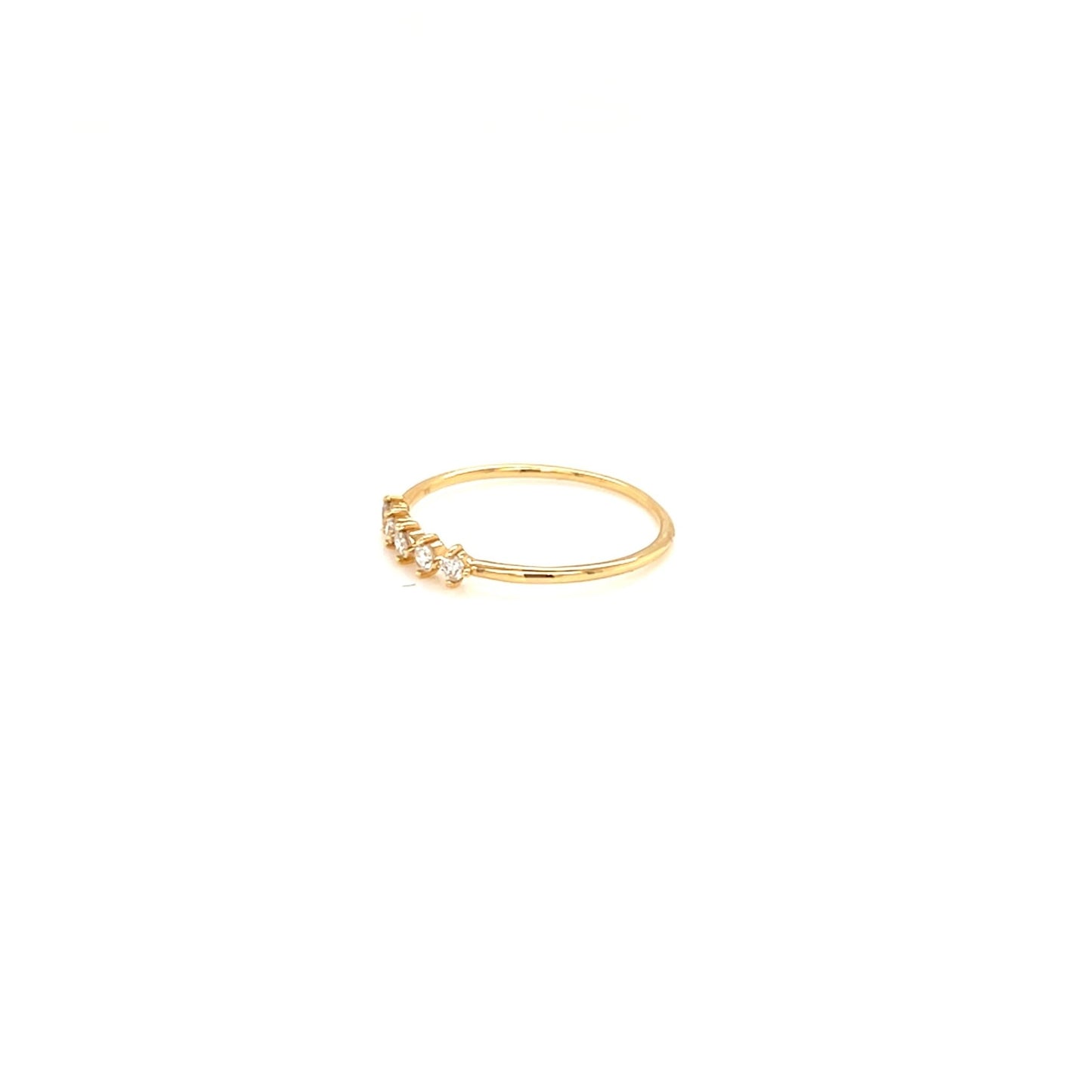 Pinky 5 dia Rhombus Ring 0.1ct - JMW Jewelry Wholesale