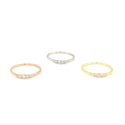 Pinky 5 Dia Ring 0.08ct - JMW Jewelry Wholesale