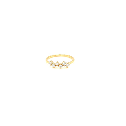 Pinky 6 Dia Wave Ring 0.15ct - JMW Jewelry Wholesale