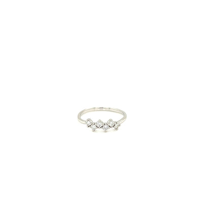 Pinky 6 Dia Wave Ring 0.15ct - JMW Jewelry Wholesale