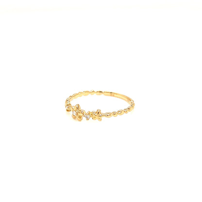 Pinky Daisy Ring 0.02ct - JMW Jewelry Wholesale