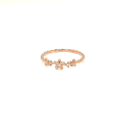 Pinky Daisy Ring 0.02ct - JMW Jewelry Wholesale