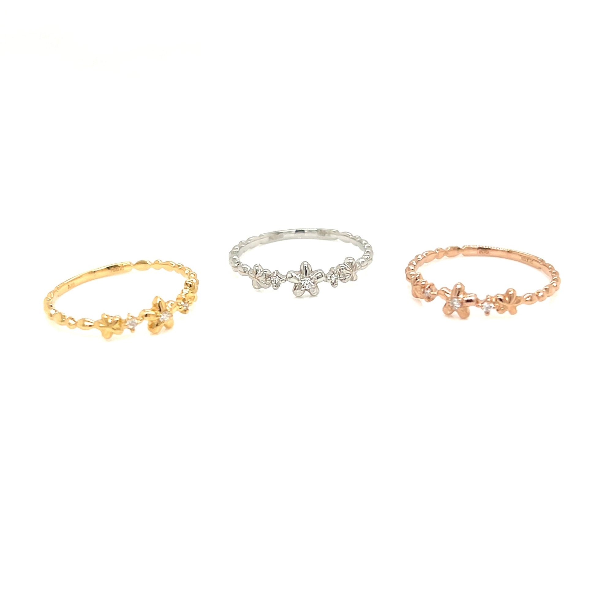 Pinky Daisy Ring 0.02ct - JMW Jewelry Wholesale