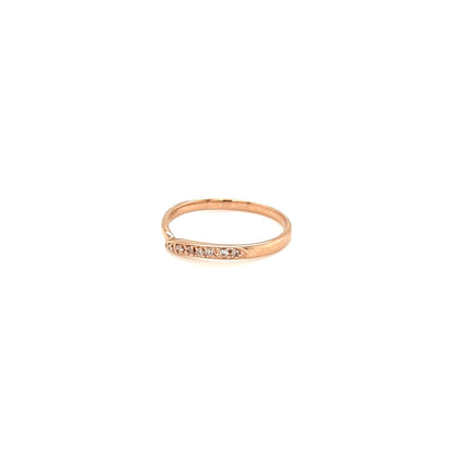 Pinky Half Wave Ring 0.03ct - JMW Jewelry Wholesale