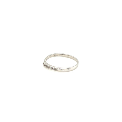 Pinky Half Wave Ring 0.03ct - JMW Jewelry Wholesale