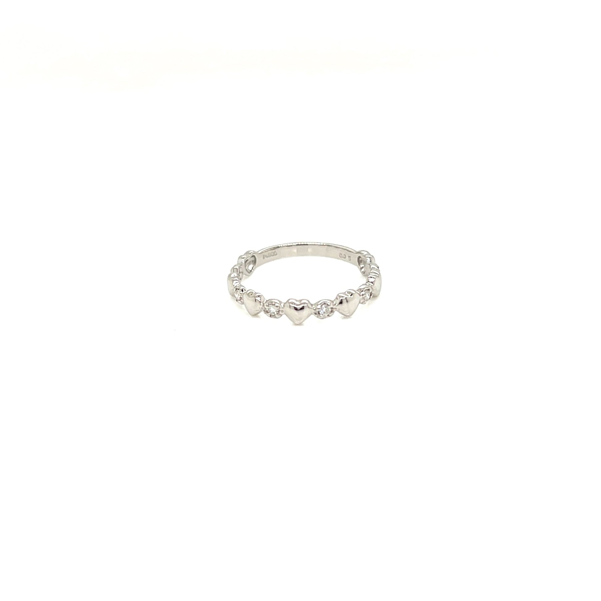 Pinky Heart Ring 0.05ct - JMW Jewelry Wholesale