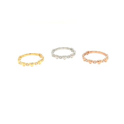 Pinky Heart Ring 0.05ct - JMW Jewelry Wholesale
