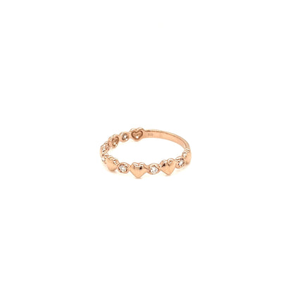 Pinky Heart Ring 0.05ct - JMW Jewelry Wholesale