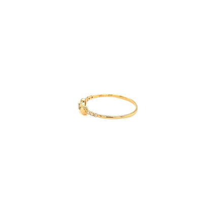 Pinky Ribbon Ring 0.04ct - JMW Jewelry Wholesale