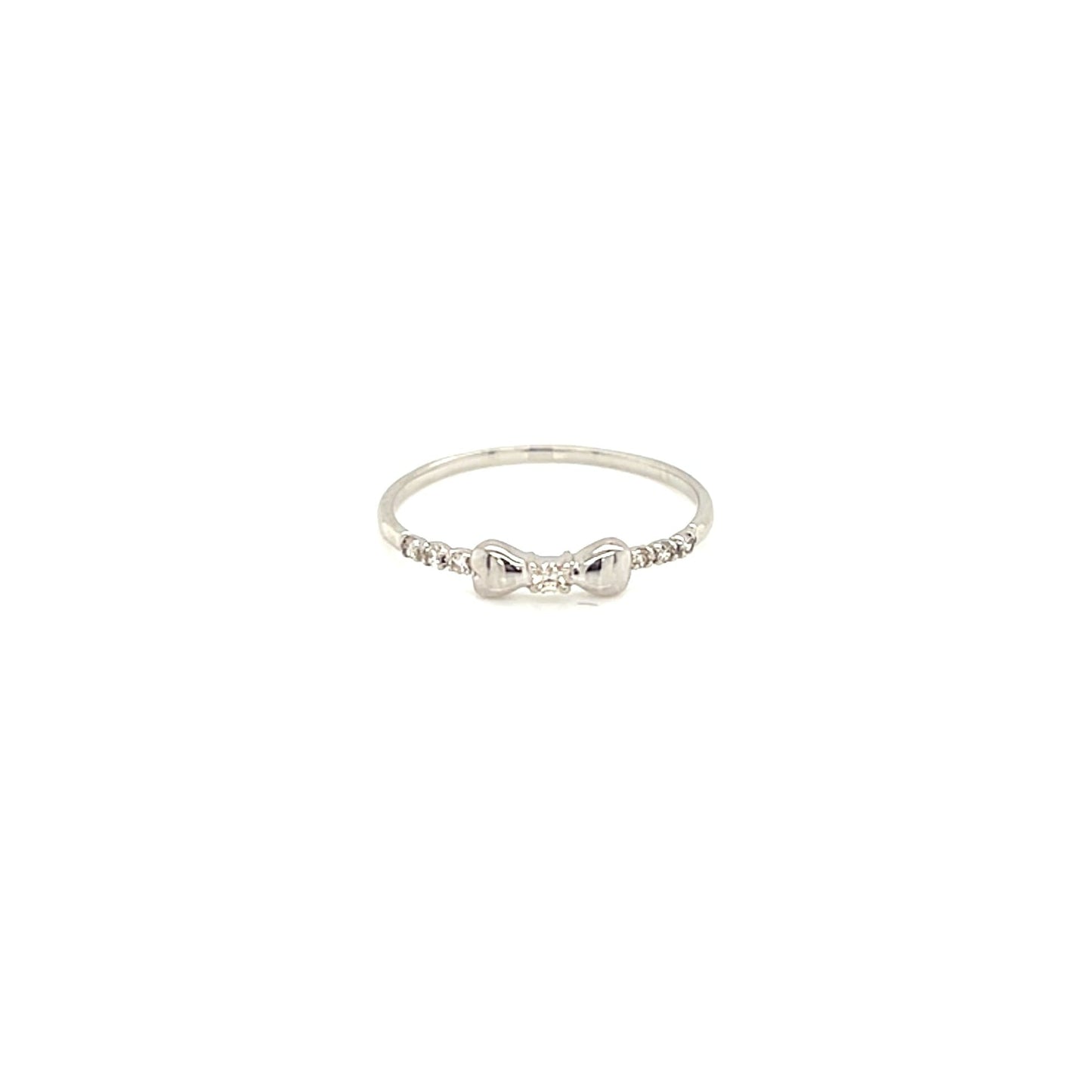 Pinky Ribbon Ring 0.04ct - JMW Jewelry Wholesale