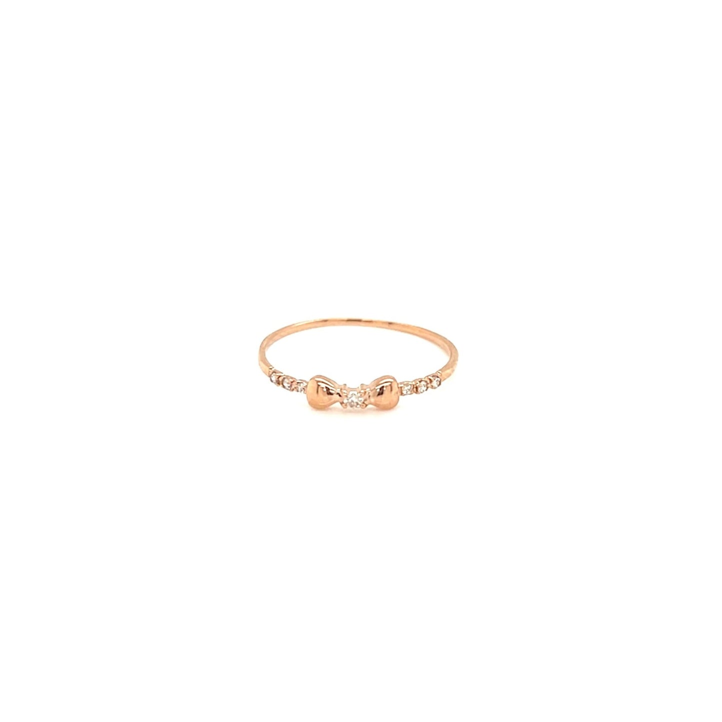 Pinky Ribbon Ring 0.04ct - JMW Jewelry Wholesale
