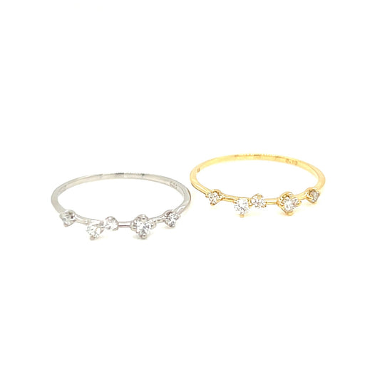 Pinky Station Ring 0.1ct - JMW Jewelry Wholesale
