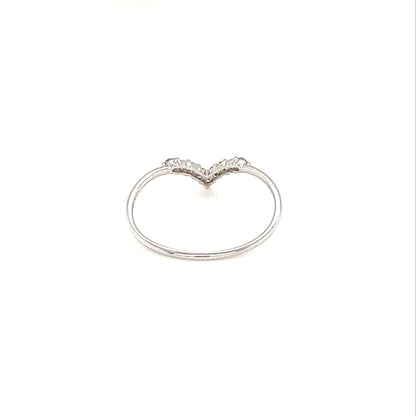 Pinky V Shape Streamline Ring 0.1ct - JMW Jewelry Wholesale