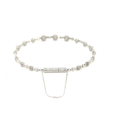 Plain gold ball Flexi Bangle - JMW Jewelry Wholesale