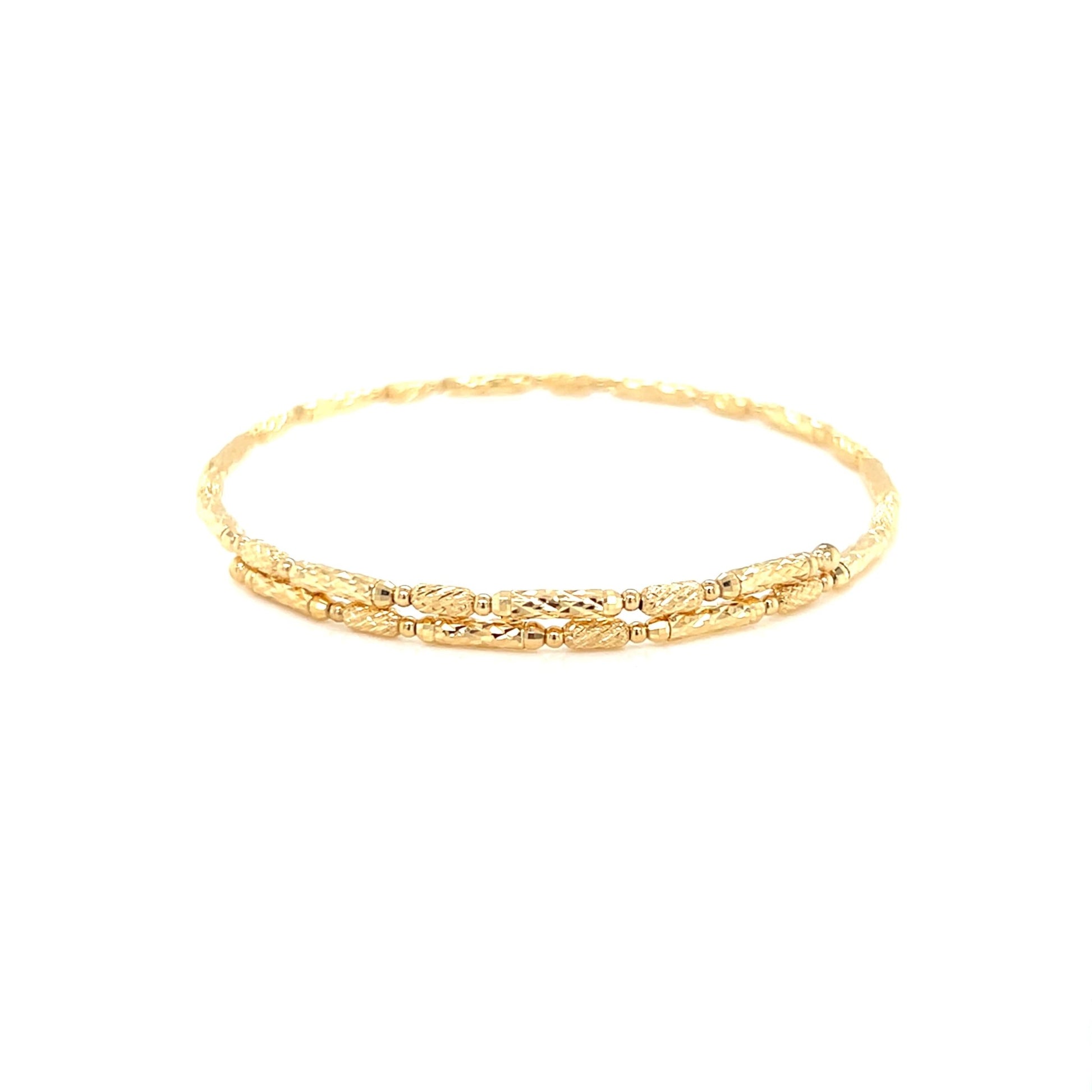 Plain Gold Flexi Bangle S - JMW Jewelry Wholesale