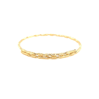 Plain Gold Flexi Bangle S - JMW Jewelry Wholesale