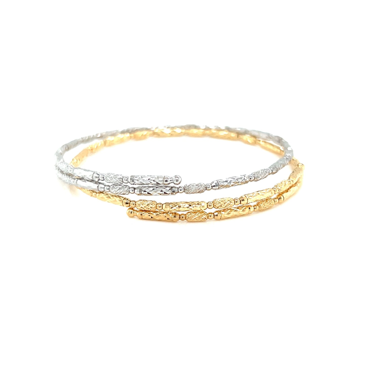Plain Gold Flexi Bangle S - JMW Jewelry Wholesale