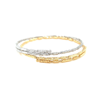 Plain Gold Flexi Bangle S - JMW Jewelry Wholesale