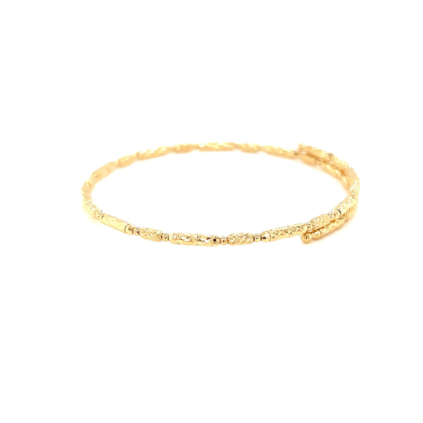 Plain Gold Flexi Bangle S - JMW Jewelry Wholesale