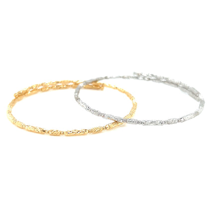 Plain Gold Flexi Bangle S - JMW Jewelry Wholesale