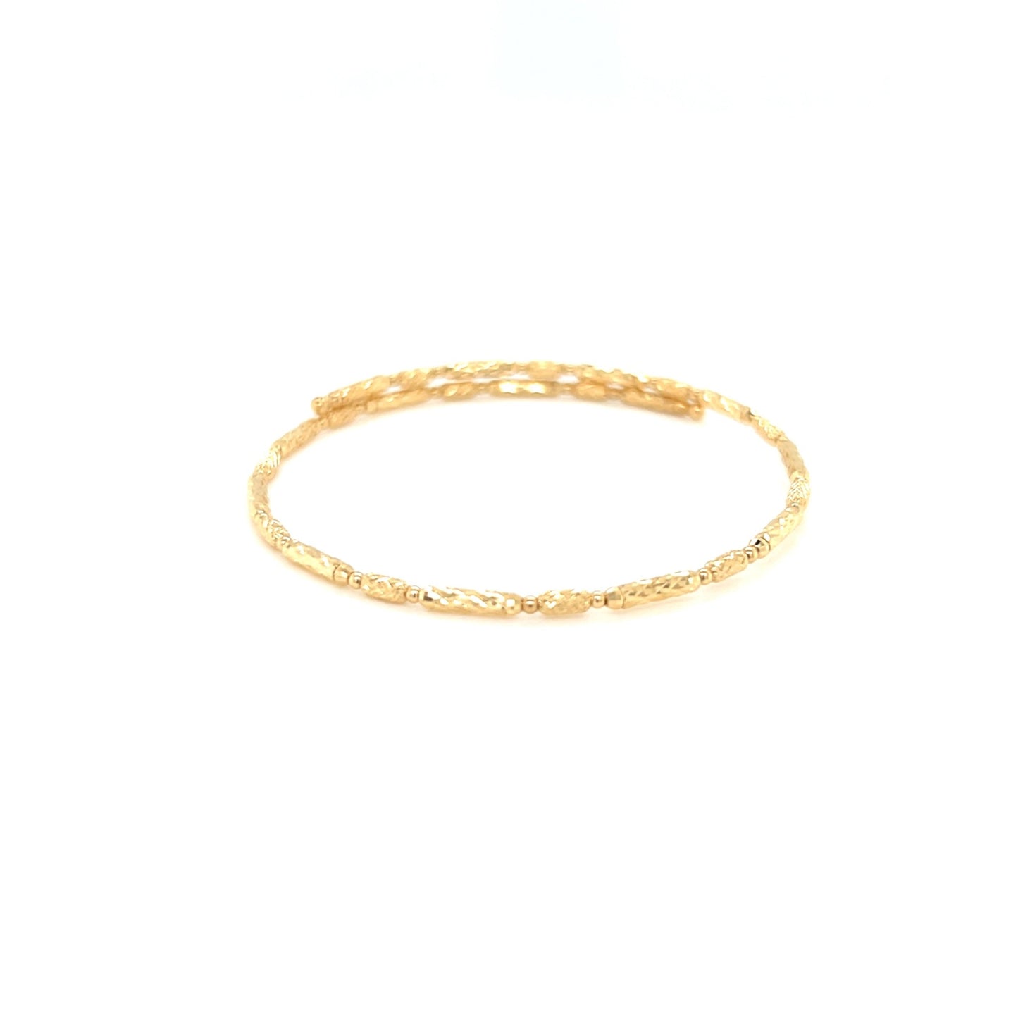 Plain Gold Flexi Bangle S - JMW Jewelry Wholesale