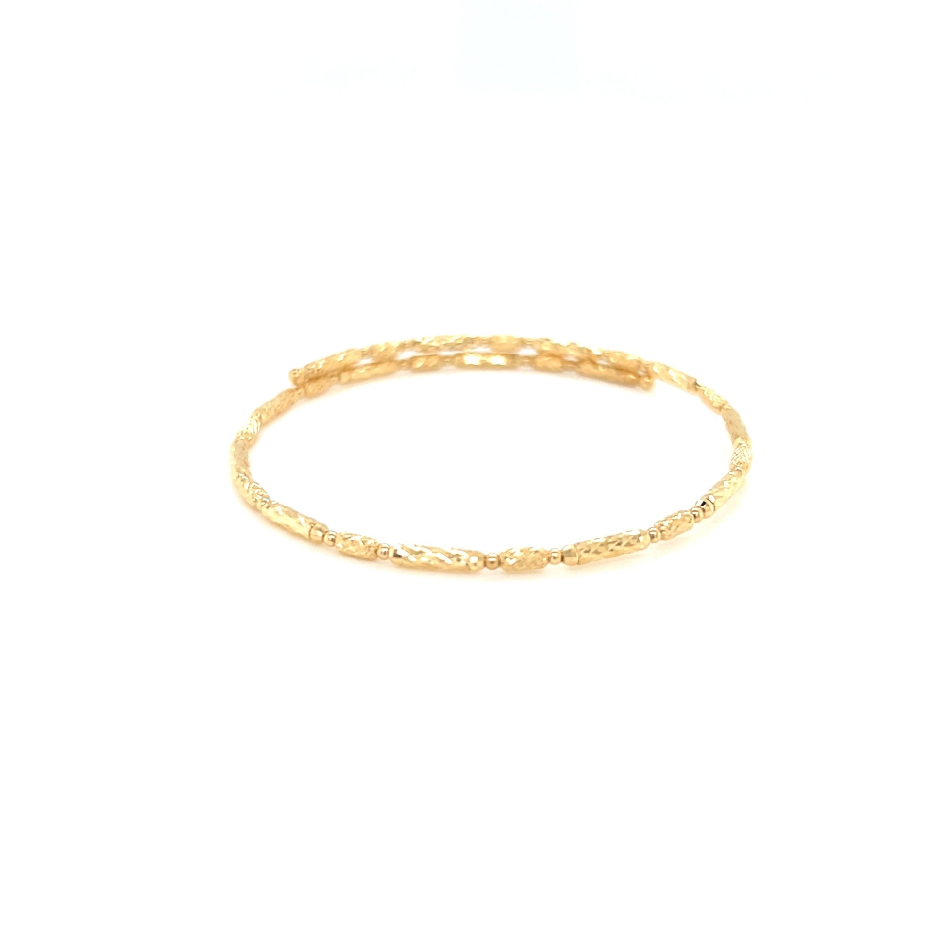 Plain Gold Flexi Bangle S - JMW Jewelry Wholesale