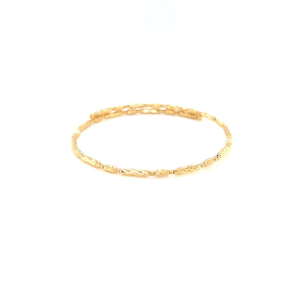 Plain Gold Flexi Bangle S - JMW Jewelry Wholesale