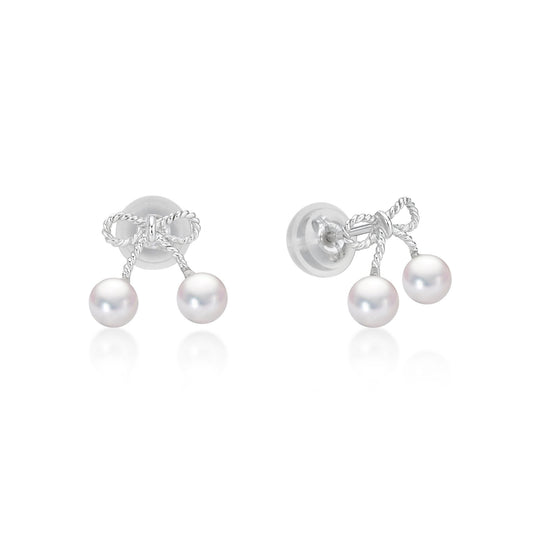 Ribbon Pearl Earrings - JMW Jewelry Wholesale