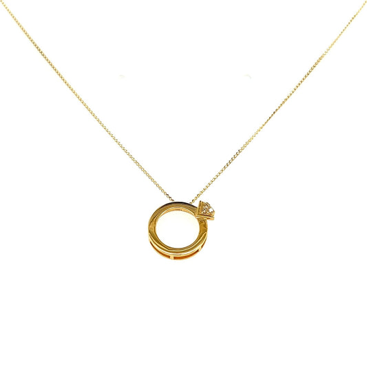 Ring Pendant Necklace S 0.01ct - JMW Jewelry Wholesale