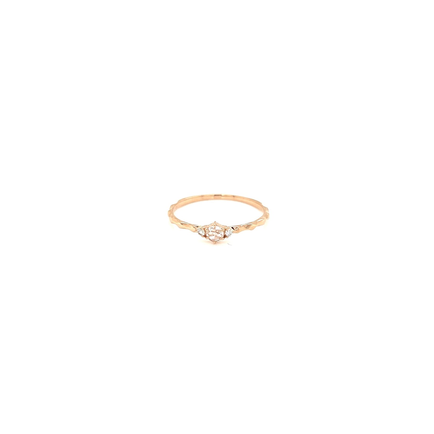 Rose cut Dia Rough ring 0.08/0.02ct - JMW Jewelry Wholesale