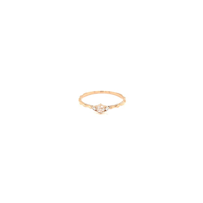 Rose cut Dia Rough ring 0.08/0.02ct - JMW Jewelry Wholesale