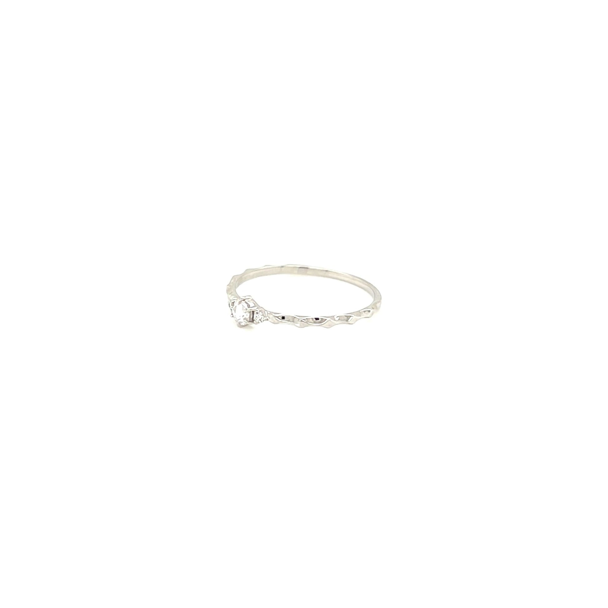 Rose cut Dia Rough ring 0.08/0.02ct - JMW Jewelry Wholesale