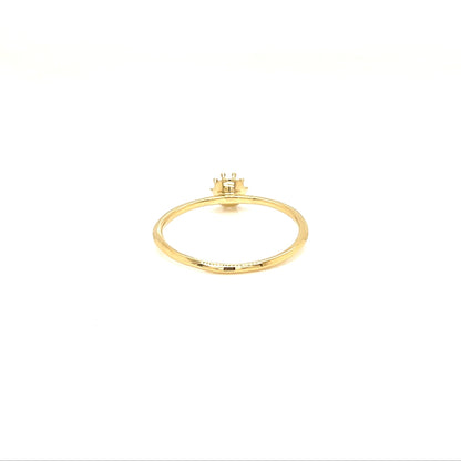 Rose cut Single Dia Sunflower Ring 0.08ct - JMW Jewelry Wholesale