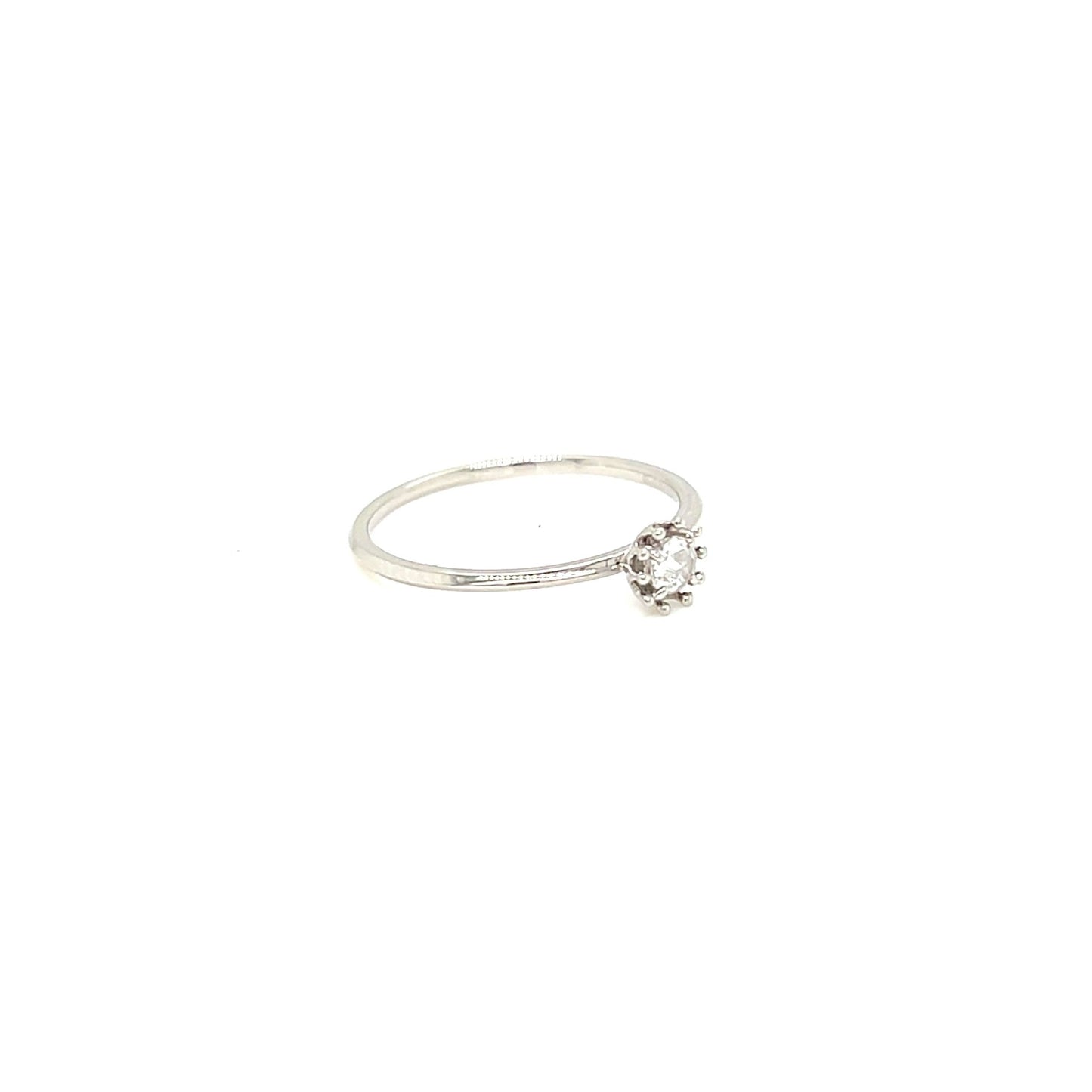 Rose cut Single Dia Sunflower Ring 0.08ct - JMW Jewelry Wholesale