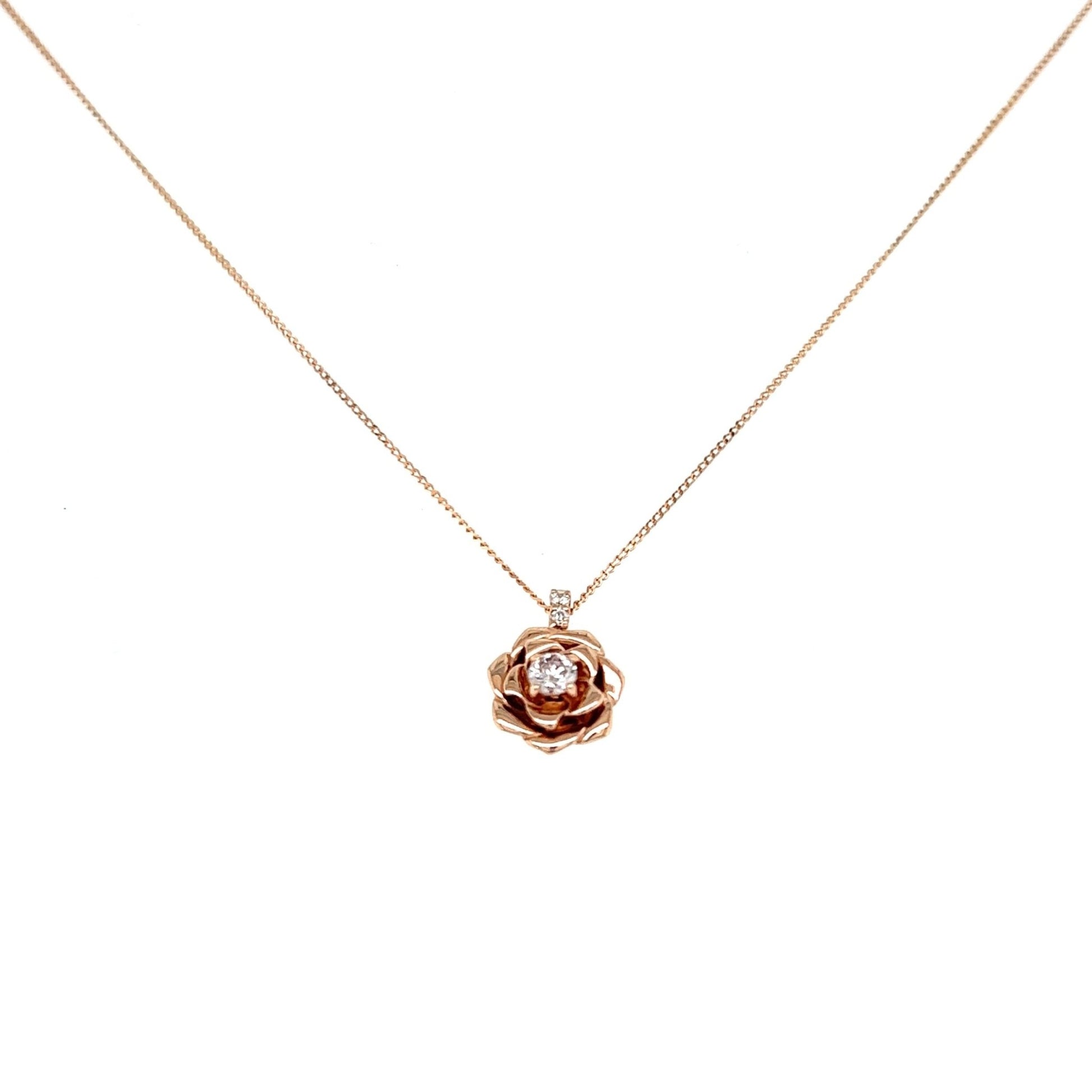 Rose Necklace 0.1ct - JMW Jewelry Wholesale