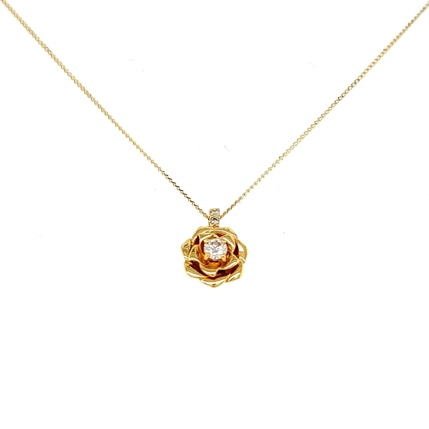 Rose Necklace 0.1ct - JMW Jewelry Wholesale