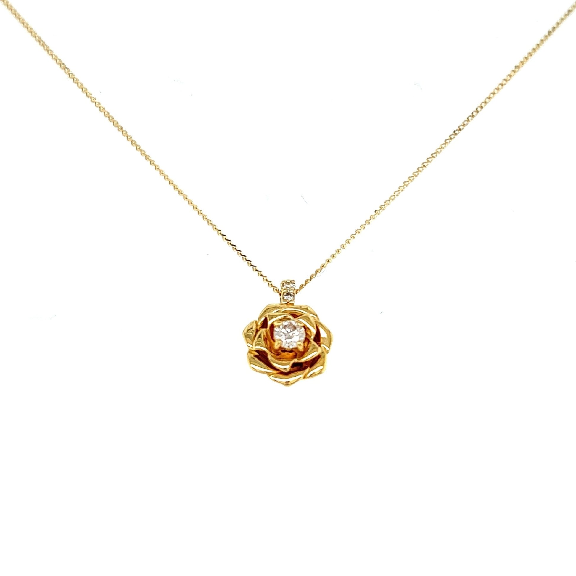 Rose Necklace 0.1ct - JMW Jewelry Wholesale