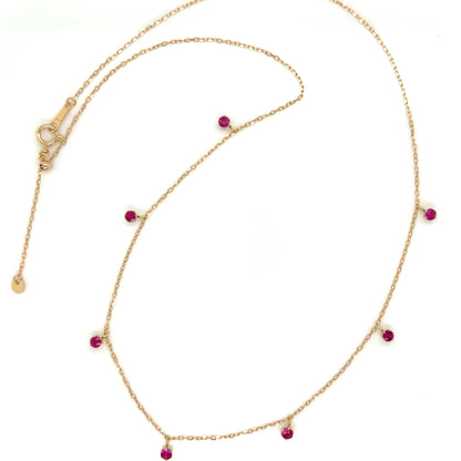 Ruby Station N Necklace 0.5ct - JMW Jewelry Wholesale