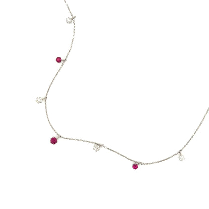 Ruby Station Necklace 0.3/0.26ct - JMW Jewelry Wholesale