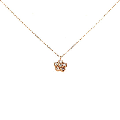 Sakura Flower Necklace 0.1ct - JMW Jewelry Wholesale
