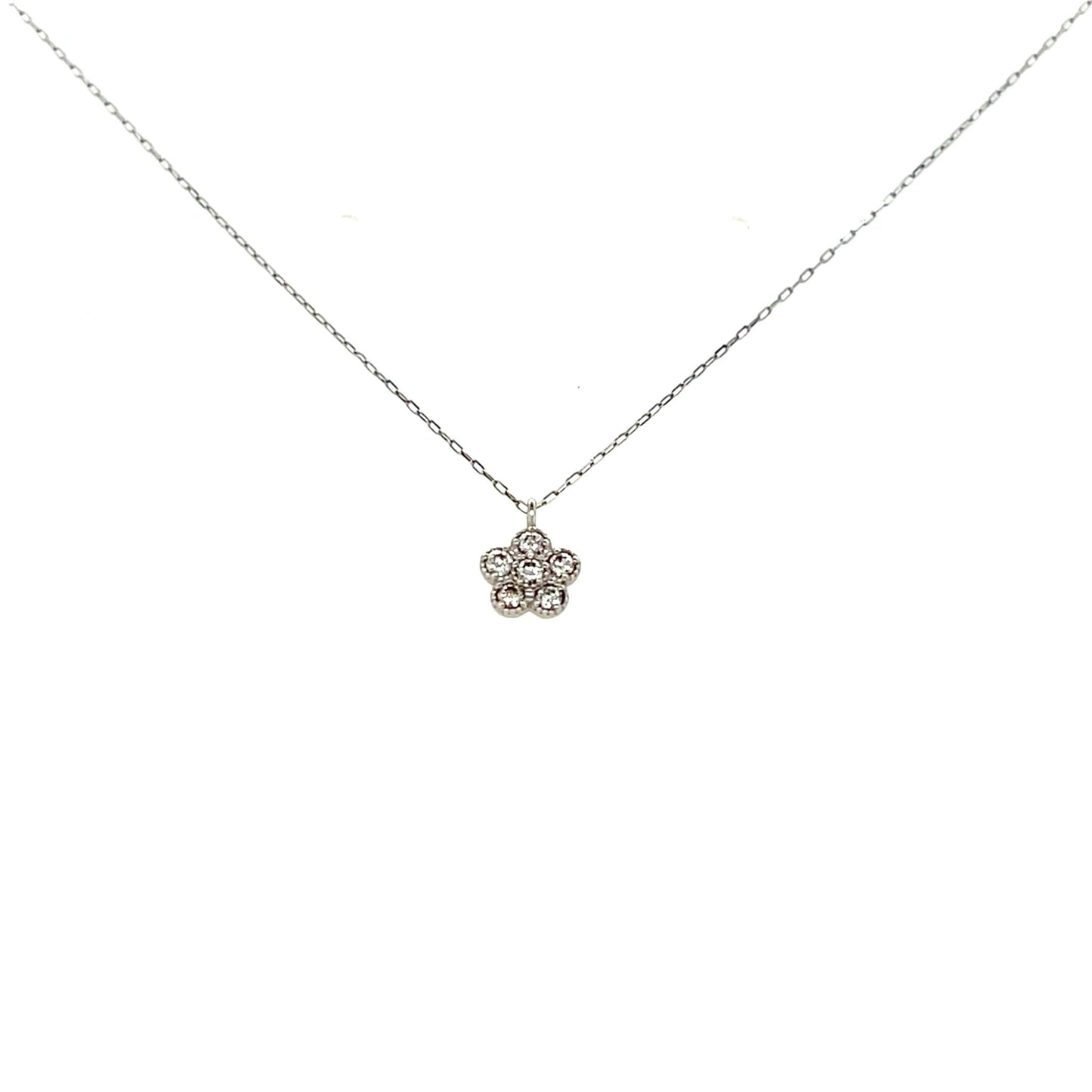 Sakura Flower Necklace 0.1ct - JMW Jewelry Wholesale