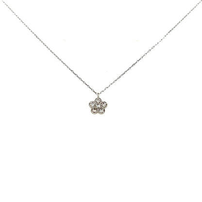 Sakura Flower Necklace 0.1ct - JMW Jewelry Wholesale