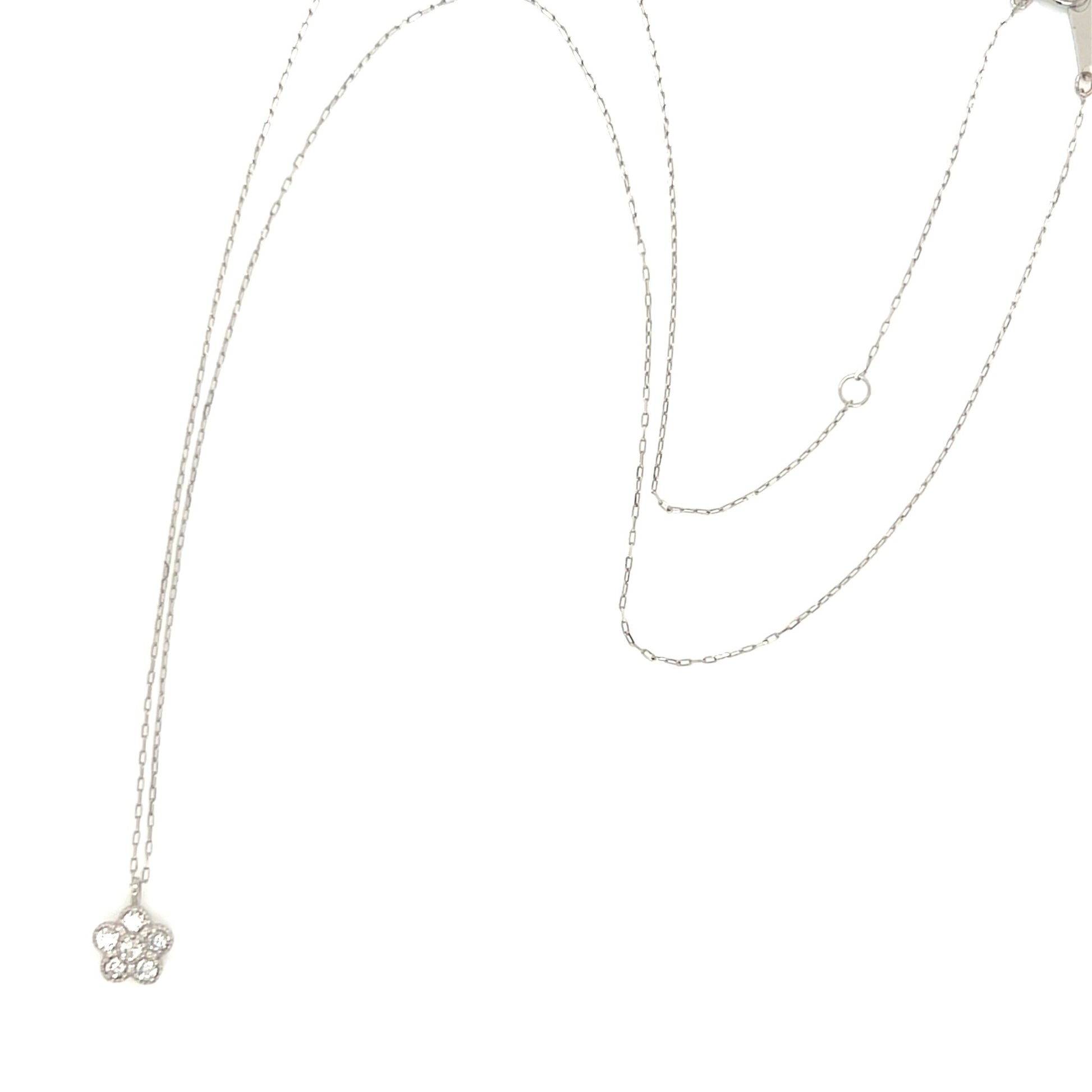 Sakura Flower Necklace 0.1ct - JMW Jewelry Wholesale