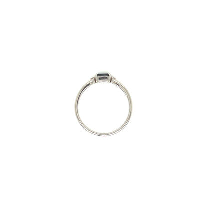 Sapphire Baguette with Dia Ring 0.02ct - JMW Jewelry Wholesale