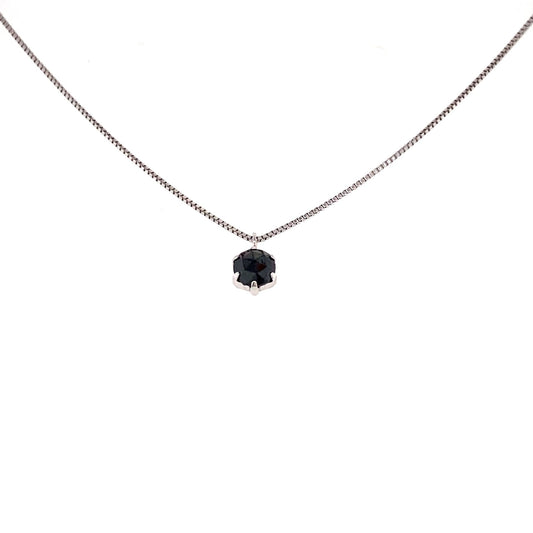 Single Black Dia Necklace 0.3ct - JMW Jewelry Wholesale