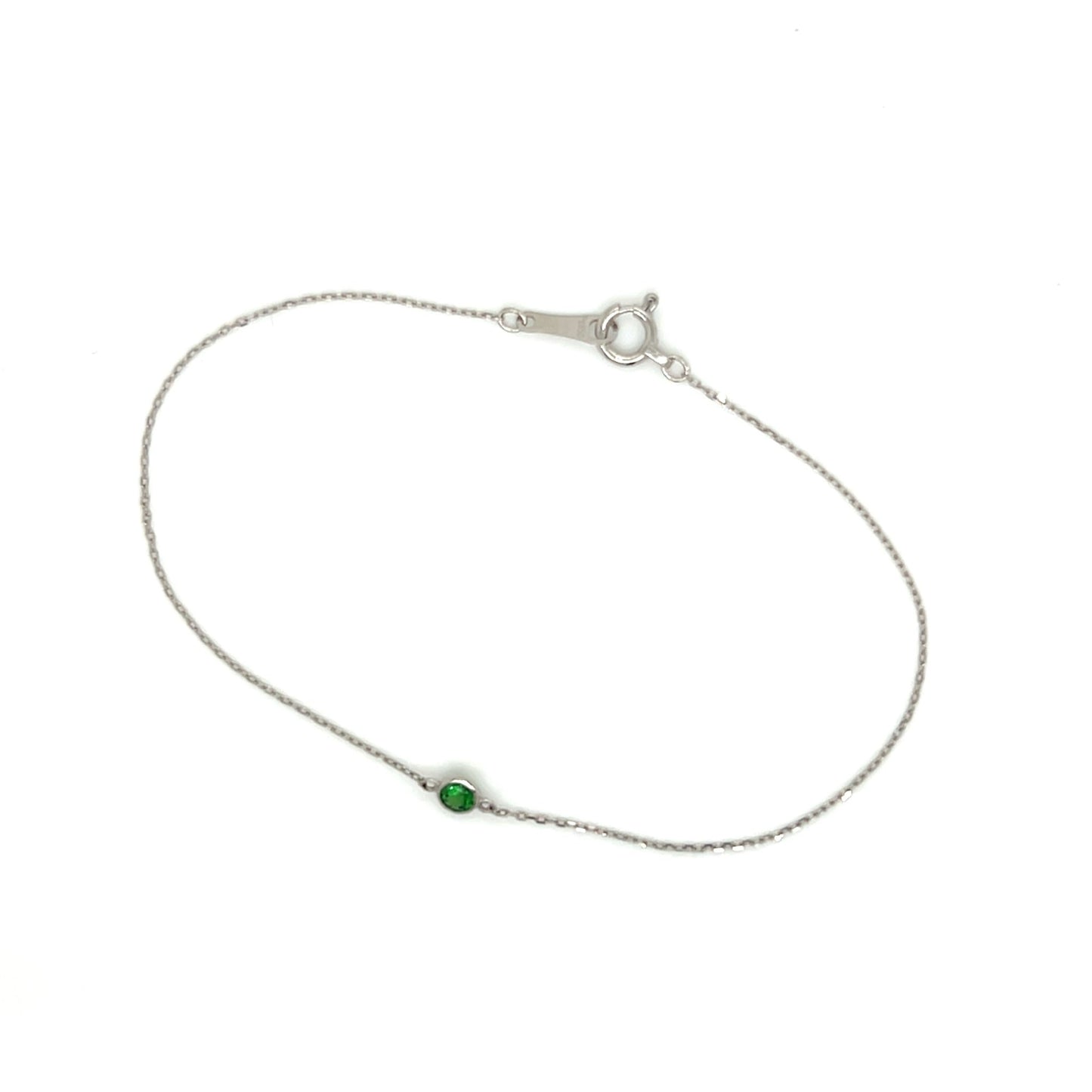 Single Bubble Green Garnet Bracelet - JMW Jewelry Wholesale